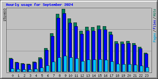 Hourly usage for September 2024